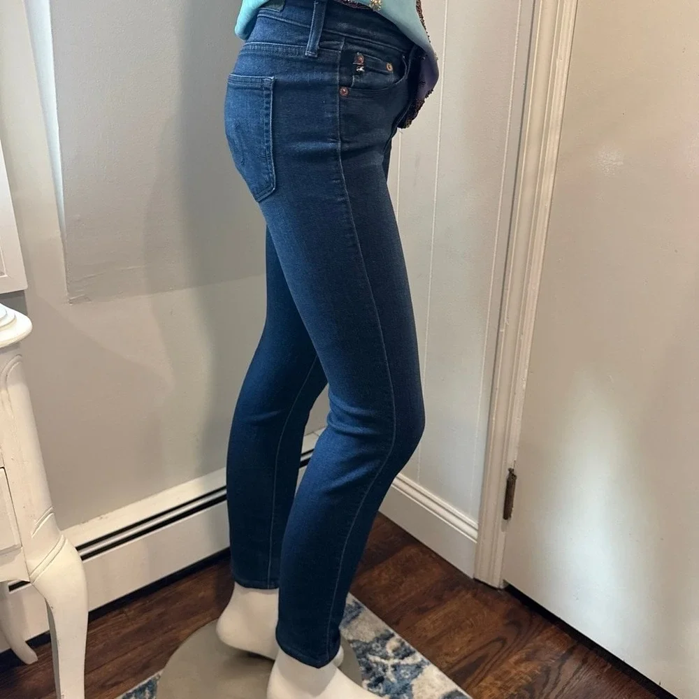 AG Adriano Goldschmied Dark Wash Prima Mid-Rise‎ Cigarette Jeans | 27R